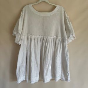 Free People white Tunic women's size M